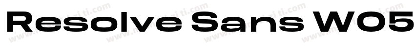 Resolve Sans W05 Bold字体转换